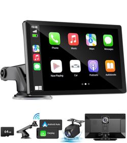 Apple Carplay - Pantalla para automóvil, pantalla táctil HD de 9 pulgadas, Android 