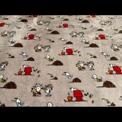 Peanuts Soft Gray Velvetloft Thanksgiving Queen Blanket