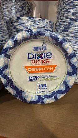 Dixie Ultra Deep Dish Paper Plates 115-Count
