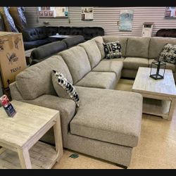 🔳Platinum Ballinasloe Oversized Modern/casual Style U Shaped Sectional With Chaise☑️ Couch-Living Room Set🔹Color Options🟢