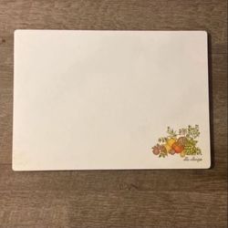 Vintage Corningware  La Sauge 10” X 14” Cutting Board 