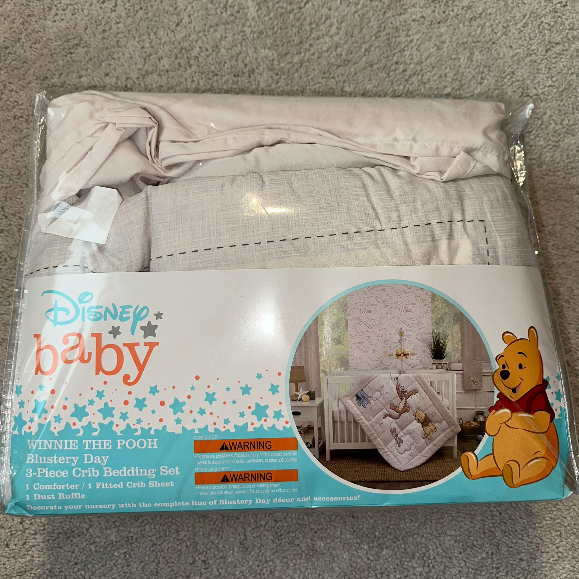 3 Piece Winnie The Pooh Crib Set