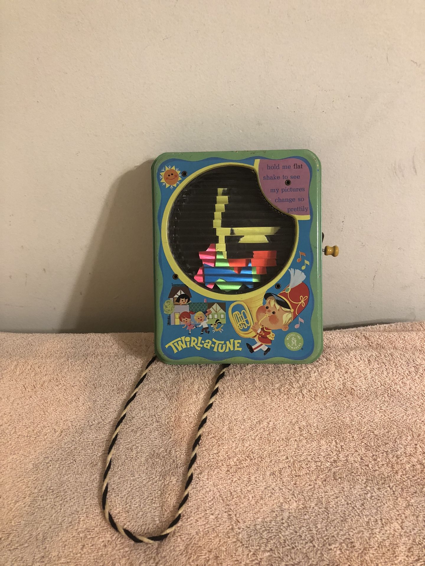 Vintage 1965 Mattel Kaleidoscope Twirl A Tune Music Box