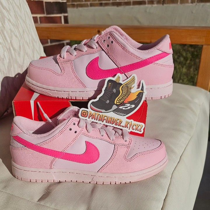 Nike Dunk Low PS Triple Pink aka Barbie Dunks size 3Y
