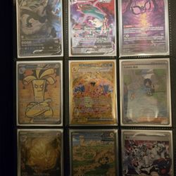 Assortment of Pokémon Cards and Accessories