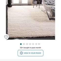Ivory Whie 8 X 10 Shag Area Rug