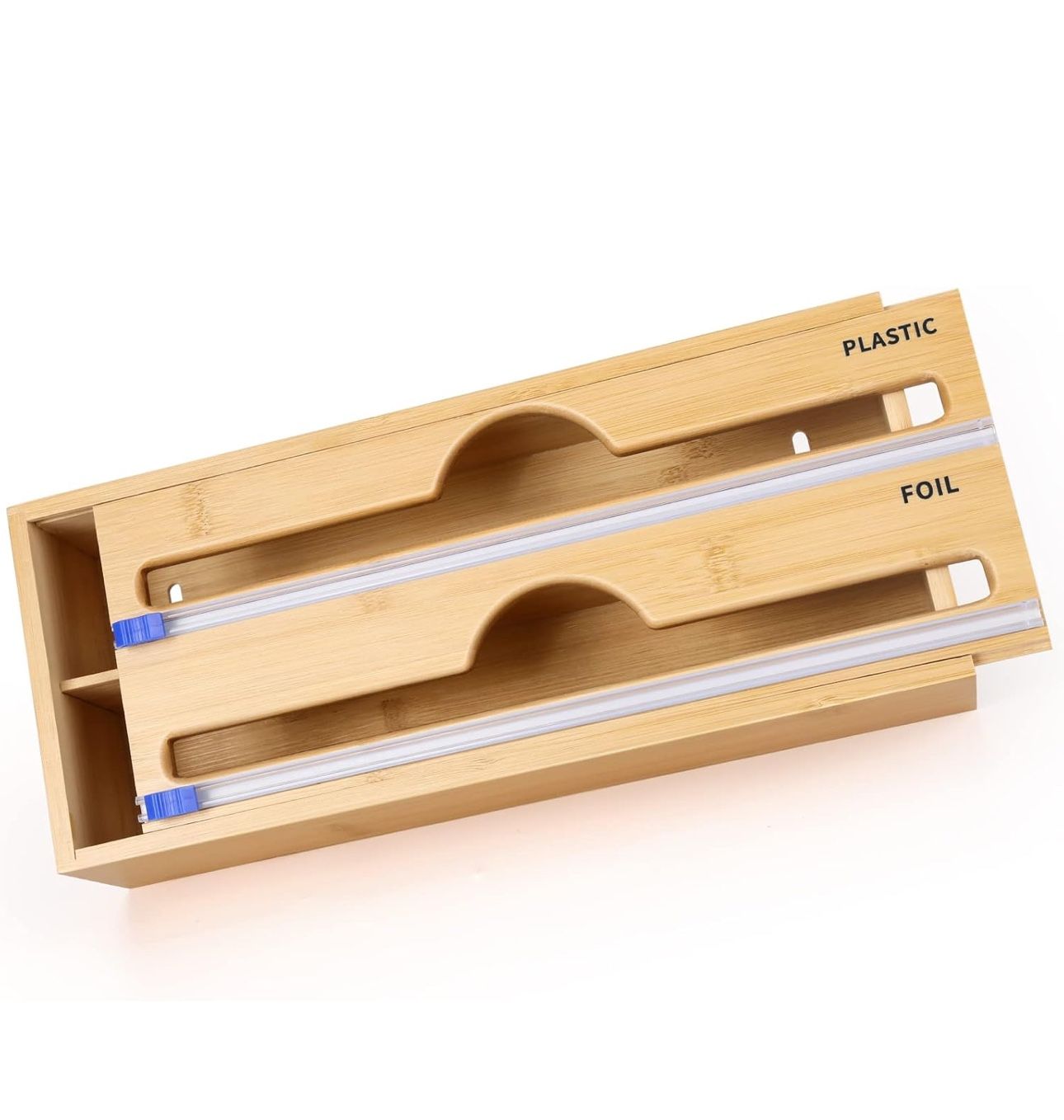 Bamboo Wood Foil Dispenser In Like New Condition
