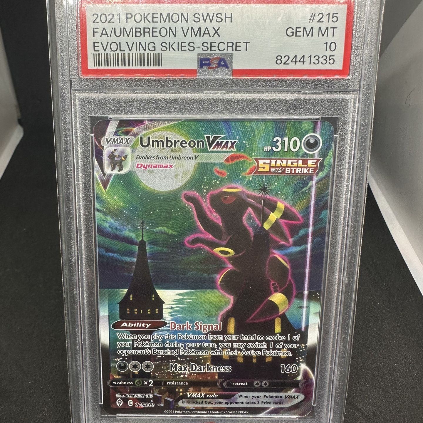 pokemon umbreon card psa 10 Japanese ex 217/187 the official authentication and grading ensure this card remains a verified mainstay of your growing collection. 2025 Pokemon Pre En-prismatic Evolutions