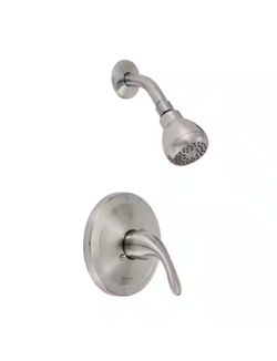 Glacier Bay Builders Collection Shower Set With Valve Brushed Nickel 1001819034