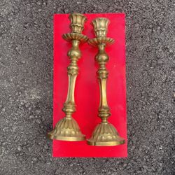 Antique  Brass Candle  Holder 