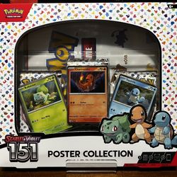Pokémon Scarlet Violet 151 Poster Collection Box New Factory Sealed Pokemon. T45