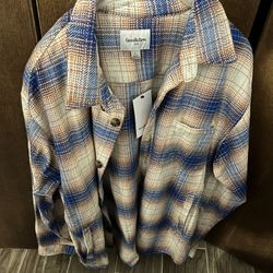NWT Men’s Heavy Weight Flannel Shirt Plaid Size Medium 