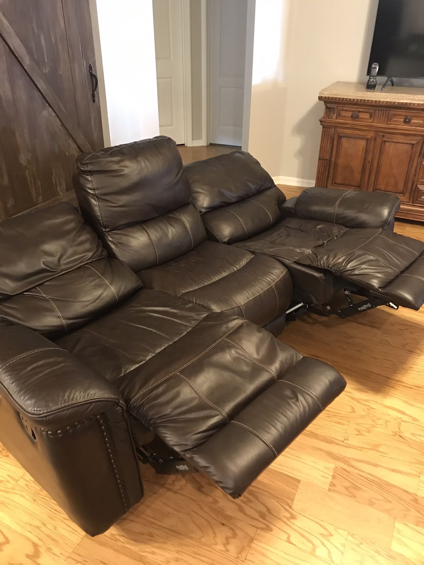 Leather sofa