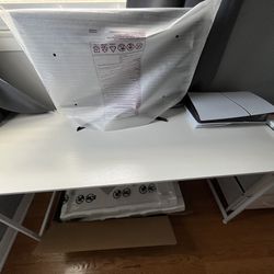 White 54” Desk NEED GONE