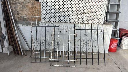 Wrought Iron Gate Panels with Scroll Detail