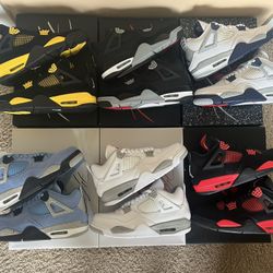 Brand New DS Nike Air Jordan 4 Collection Size 9.5, Prices In Description 