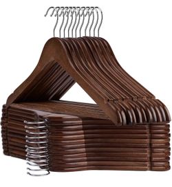 New In Box Wooden Hangers - 4 boxes