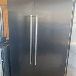 Kitchen Aid 48” Refrigerator  + Black Stainless 