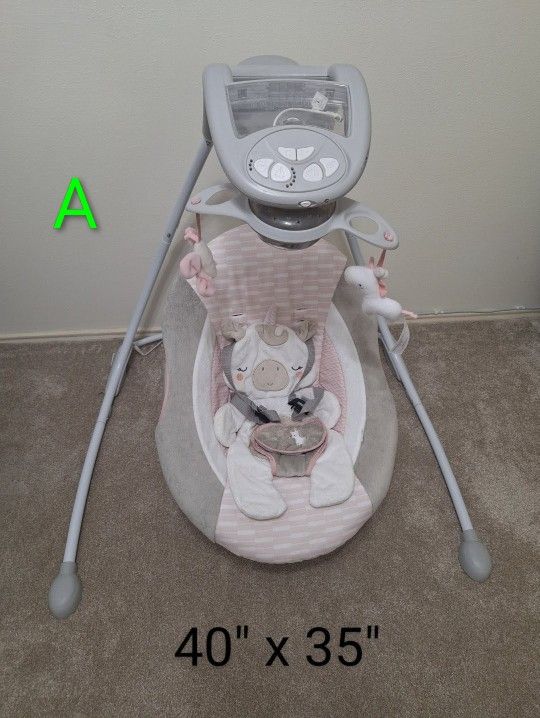 Baby Swing, Tummy Time Set, Baby Stuff, Clothes, Breast Pump