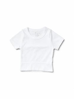 White cropped shirt
