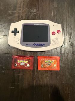 Modded GBA with Pokemon Ruby & FireRed