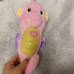 Fisher-Price Soothe N' Glow Crib Toy - Seahorse Pink