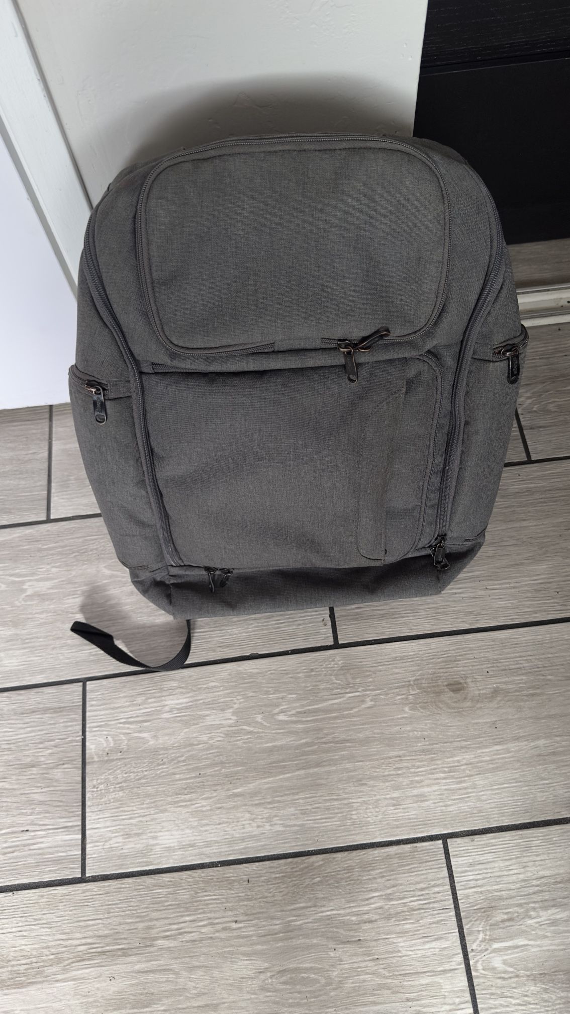 Gray Backpack - Used (Great Condition Still), Many Compartments
