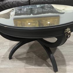Coffee Vintage Glass Table 
