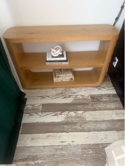 Restoration Hardware Oak Waterfall Console Table – 48” x 12” x 30”