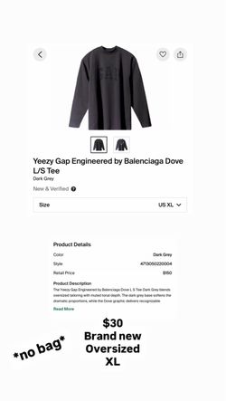 Yeezy Gap Engineered by Balenciaga Dove L/S Tee