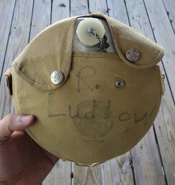 Vintage Boy Scouts Of America Canister With Bag