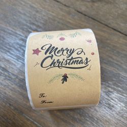 Christmas To/From Stickers For Gifts. Brand New.