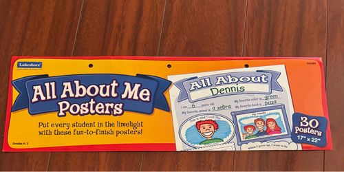 22 All About Me posters-new-student, teacher, celebration
