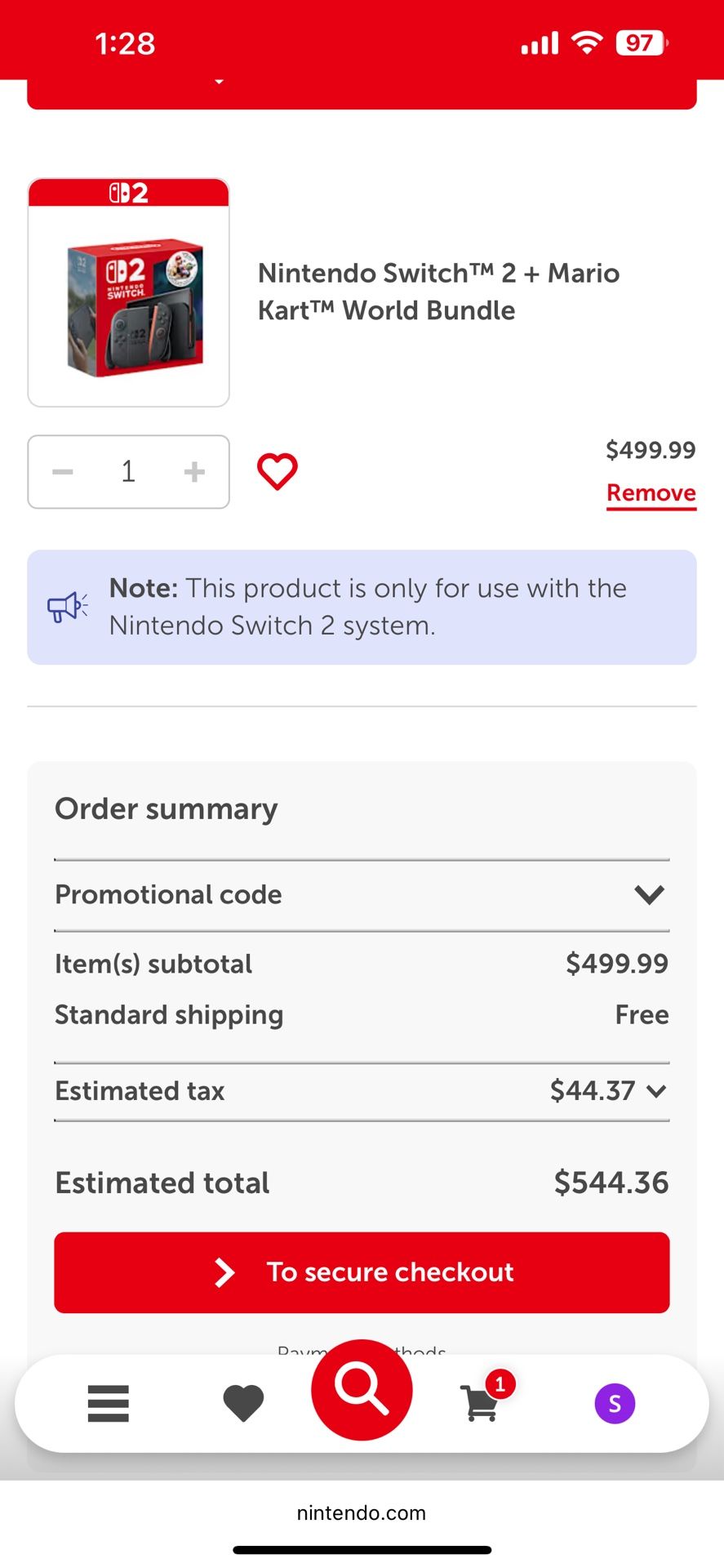Switch 2 Mario Kart World Bundle