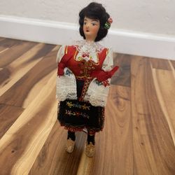 8” Handmade Antique Doll