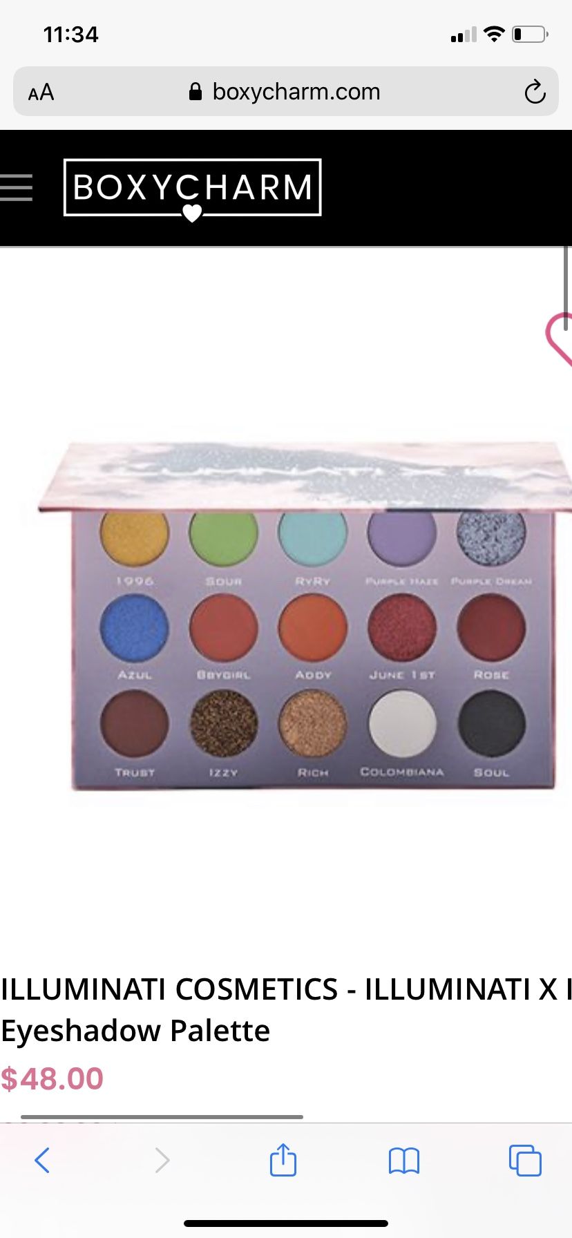 Illuminati Eyeshadow Pallet (New)