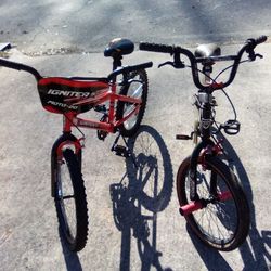 Lot Of 2 Bmx Kids Bikes 20.00 