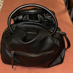Unbranded Black Faux Leather Purse, Adjustable & Detachable Strap