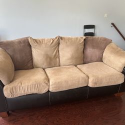 Microfiber Couch And  Love seat 