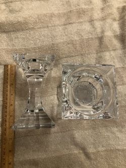 Crystal Glass Candle Holders