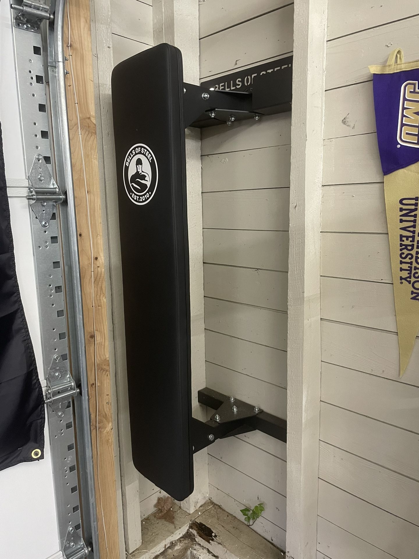 Exercise Bench With Wall Storage Mount