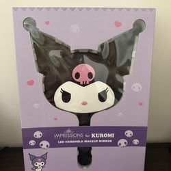 Sanrio Impressions Kuromi Handheld Mirror with Stand