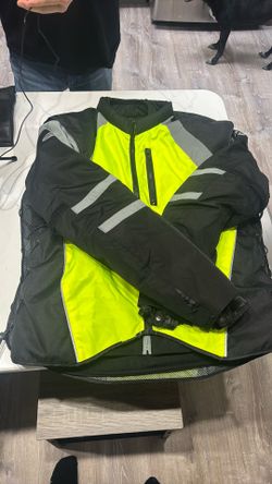 Joe Rocket Motorcycle Jacket With Highvis Vest, Size Large