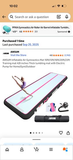 Gymnastics Tumble Pad