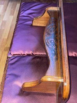 Wooden Shelf with Carved Detailed