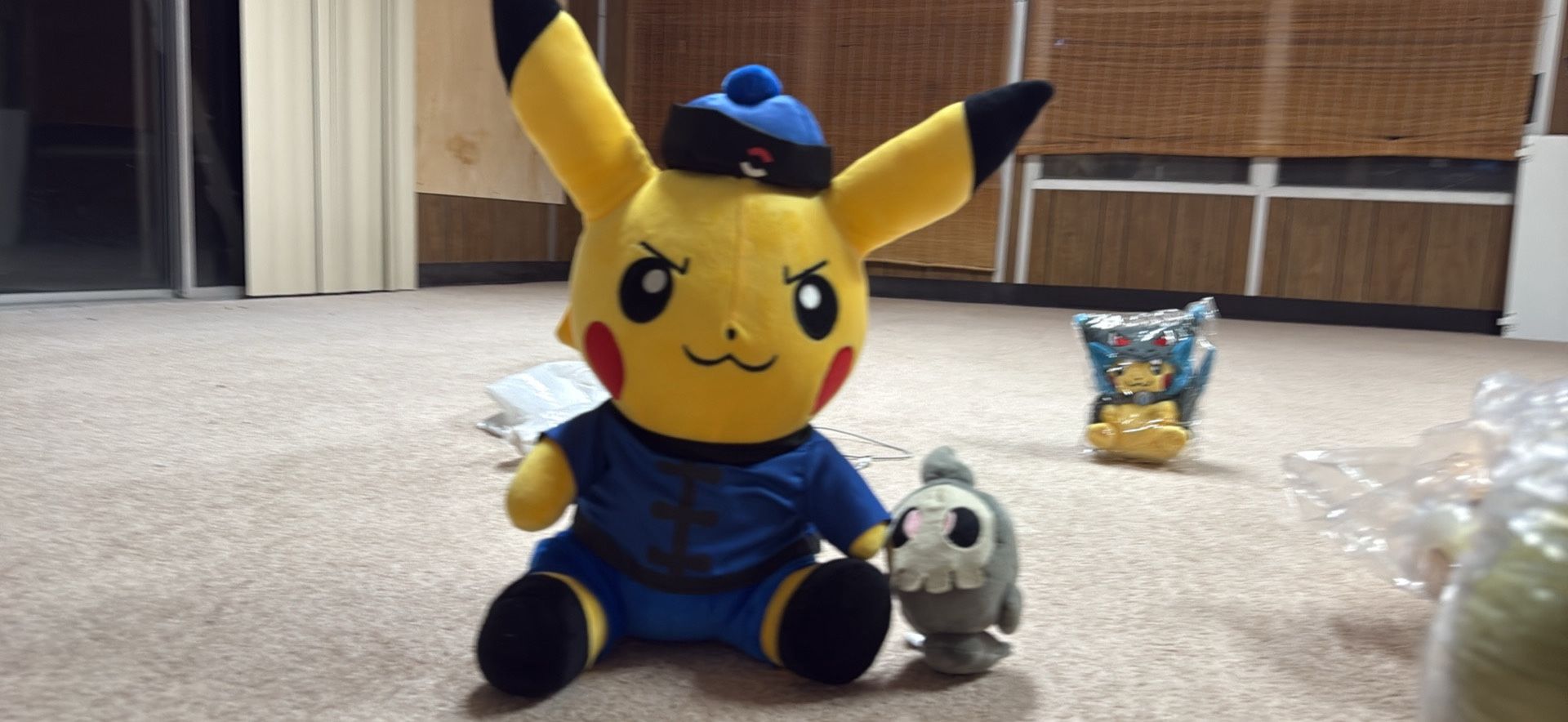 Chinese Kungfu Pikachu Large Sitting plush