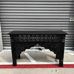 Wood Console Table