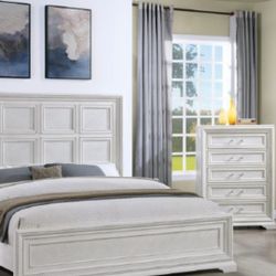 Queen Bed Dresser Mirror Night Stand 