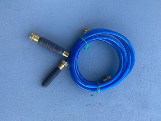 Blue Garden Hose with Brass Fittings