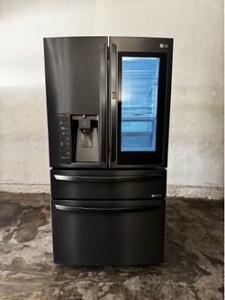 LG four doors counter depth stainless steel refrigerator